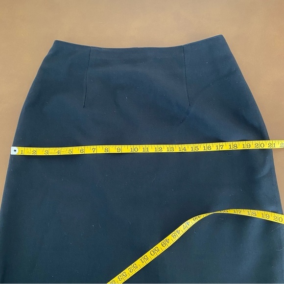 Black Wool Blend Skirt Vintage 1990’s Kiz Size 14 - Picture 7 of 10